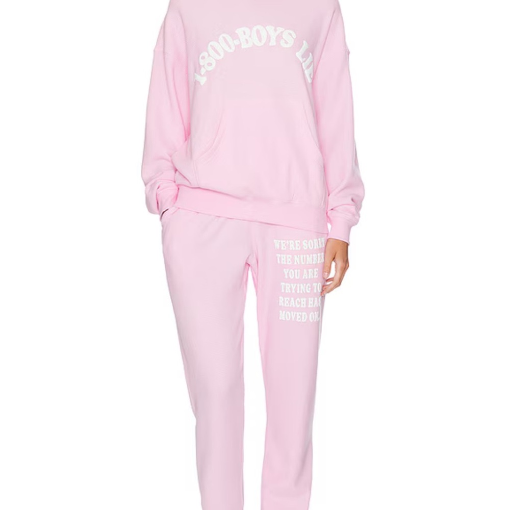1-800 Revamped Mac Slim Sweatpants in Pink